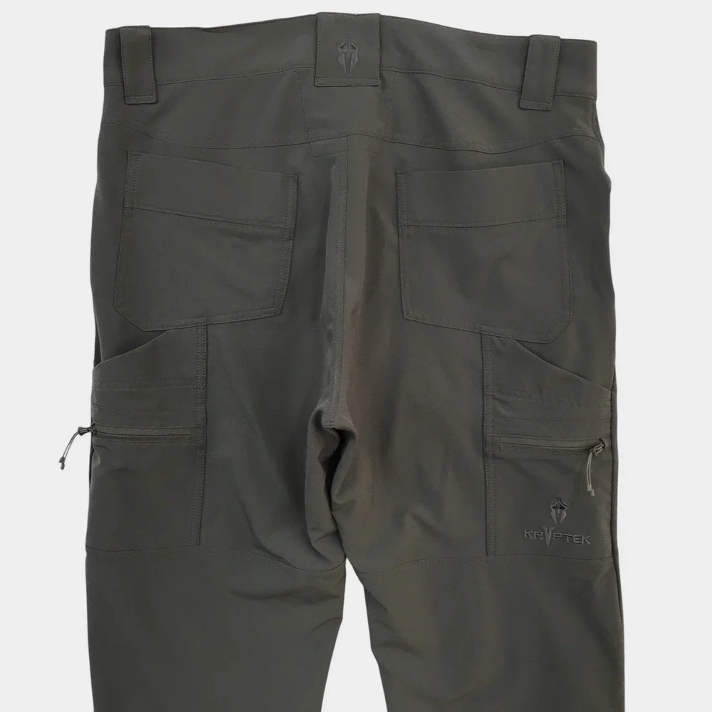 Kryptek Valhalla Mens Tactical Hunting Pants Gray Stretch Cargo 34 Reg